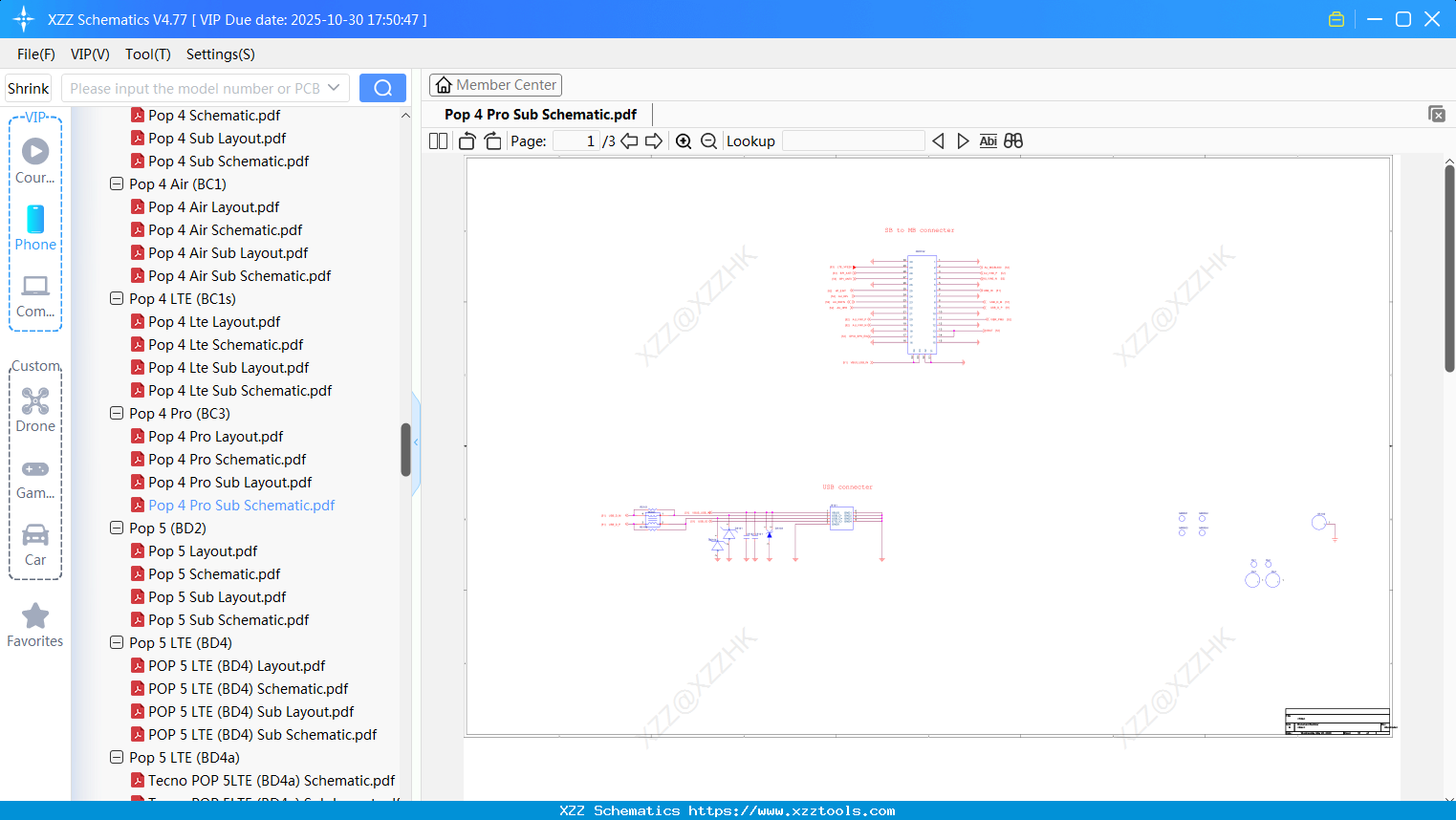 Tecno Pop 4 Pro Sub Schematic